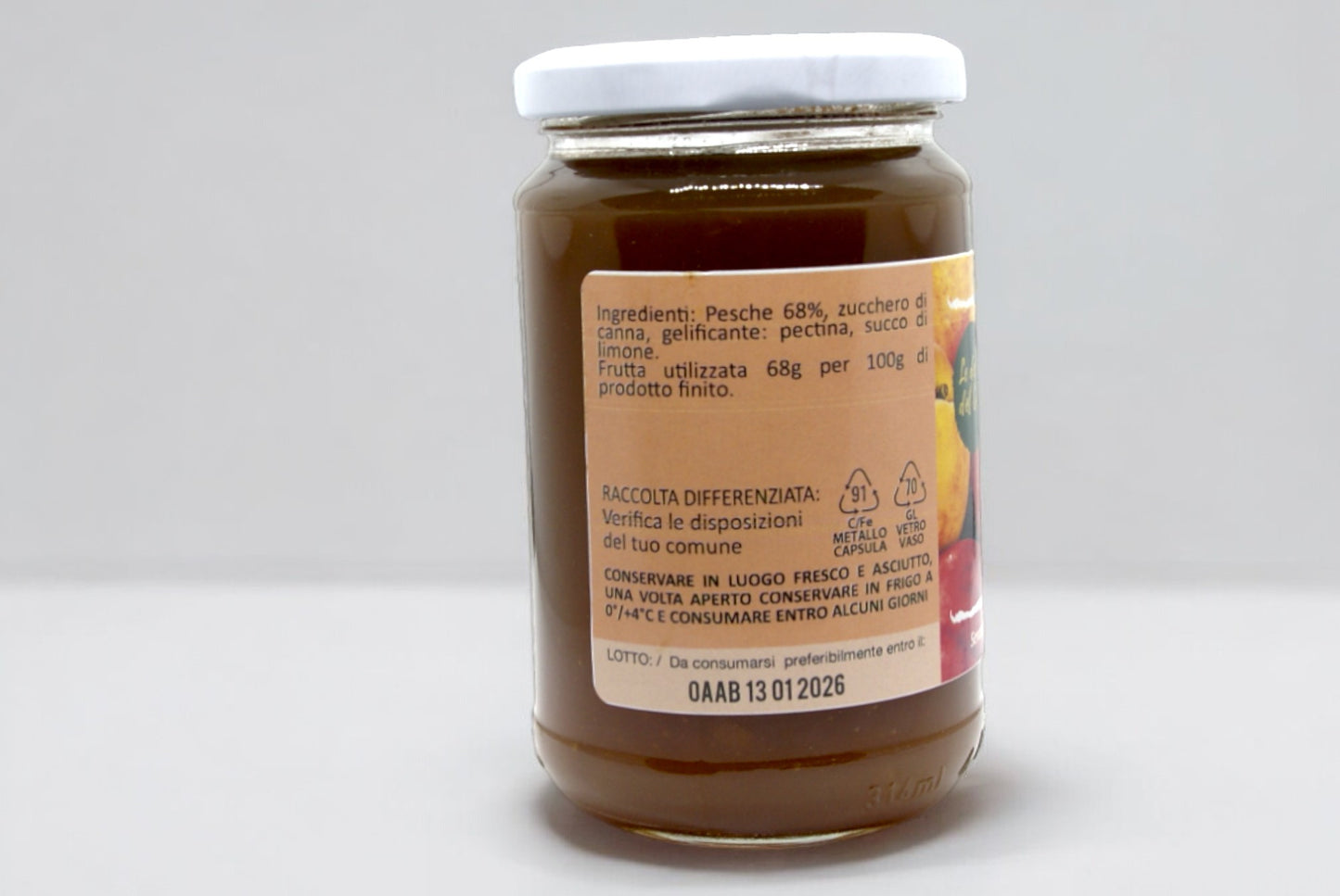 Confettura Extra di Pesche 320g