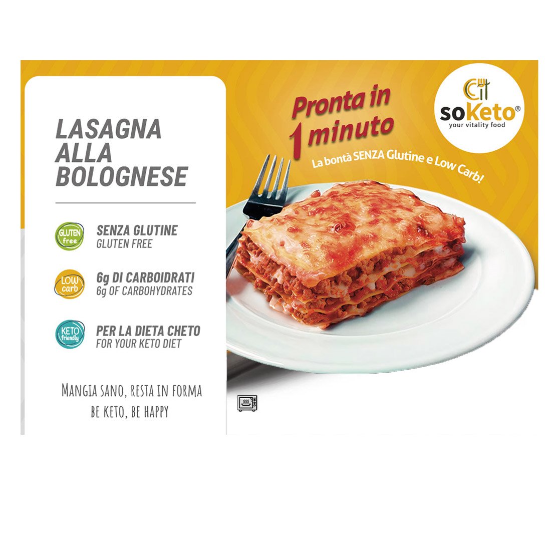 Lasagne KETO SENZA GLUTINE solo 6gr di carbo pronte in 1 minuto!